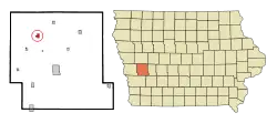 Location of Earling, Iowa