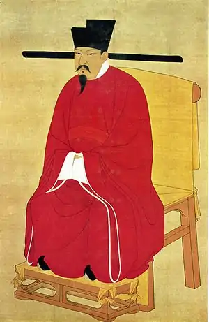 Court portrait of Emperor Shenzong of Song (r. 1067–1085), Chinese