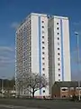 Sherburn Court, the last of seven fifteen-storey high-rise blocks built in the 1960s