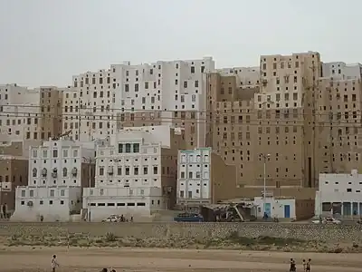 High mudbrick buildings