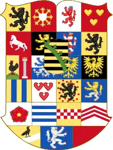 Heraldic shield of Saxe-Coburg and Gotha