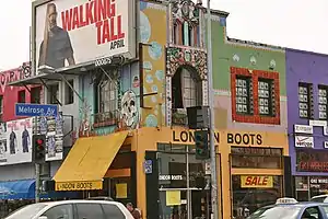 Shops on Melrose Avenue, 2004