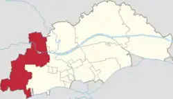 Location in Beichen District