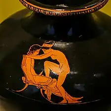 Oinochoe. The Shuvalov Painter. Around 430–420 BCE.