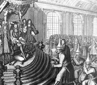 Siamese embassy to Louis XIV in 1686, by Nicolas de Larmessin.