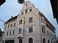 Art Nouveau house on Strada Cetății, Sibiu, with rounded eyes