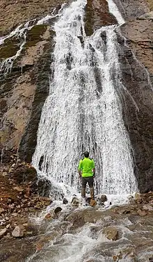 Sibieh Khani waterfall in Lerd tourist village, Ardabil province, Iran is one of the popular tourist destinations in Iran.