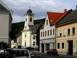 Main street in Sieggraben