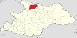 Location in Maramureș County