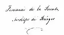 Fernando de la Puente y Primo de Rivera's signature