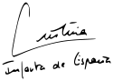 Cristina's signature