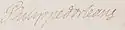 Philippe II's signature