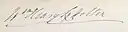 Signature of William Lyttelton, 3rd Baron Lyttelton