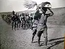 Sikhs in the First World War, marching with their scripture, Guru Granth Sahib