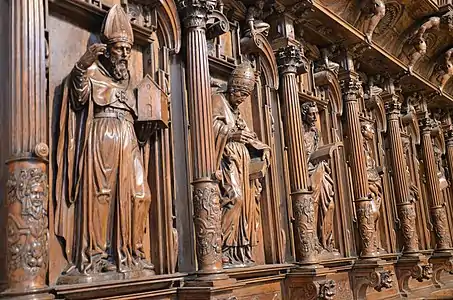 Choir stalls, Cathedral of Lima, Peru, by Pedro de Noguera (1619-)