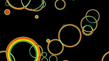 Earlier stages: the first bubbles nucleate and expand.