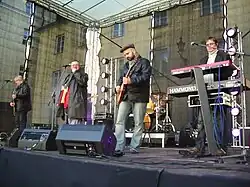 Singer Vinger in the courtyard of Toompea Castle (2009).