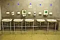 Basins in a public toilet, Edinburgh, Scotland