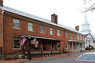 Sister's Row, looking west, 205-209 W. Main Street, built 1821