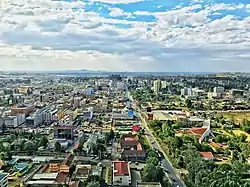 Skyline of Eldoret, facing west from atop Eldoret Daima Towers