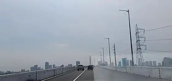 Lattice towers 150 and 151, and new steel poles 150A and 150B (of anchor or flag design) along the Tomas Claudio Street/Skyway Stage 3 segment