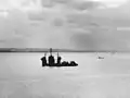 Small Auxiliary Floating Dry Dock, repairing submarine chaser PC-1121 at Seeadler Harbor in September 1944