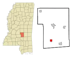 Location of Mize, Mississippi