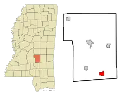 Location of Taylorsville, Mississippi