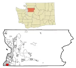 Location of Mountlake Terrace, Washington