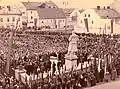 Statue of Klement Gottwald in Šumperk - 1958