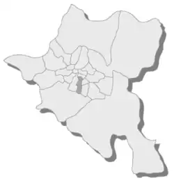 Location of Lozenets in Sofia