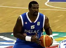 Schortsanitis playing for Greece