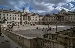 Courtyard view of the East and South wings today.