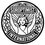 A circular, black and white logo with a style suggesting late Art Nouveau or early Art Deco. Soroptimist International describes it as follows: "The emblem consists of a circular disc on which the figure of a woman holds the banner 'Soroptimist' in uplifted arms, spreading sunrays from the background. [From] the banner on one side fall acorns and leaves of oak and on the other side, leaves of laurel. [The] word 'International' completes the outer circle.".mw-parser-output cite.citation{font-style:inherit;word-wrap:break-word}.mw-parser-output .citation q{quotes:"\"""\"""'""'"}.mw-parser-output .citation:target{background-color:rgba(0,127,255,0.133)}.mw-parser-output .id-lock-free a,.mw-parser-output .citation .cs1-lock-free a{background:url("//upload.wikimedia.org/wikipedia/commons/6/65/Lock-green.svg")right 0.1em center/9px no-repeat}.mw-parser-output .id-lock-limited a,.mw-parser-output .id-lock-registration a,.mw-parser-output .citation .cs1-lock-limited a,.mw-parser-output .citation .cs1-lock-registration a{background:url("//upload.wikimedia.org/wikipedia/commons/d/d6/Lock-gray-alt-2.svg")right 0.1em center/9px no-repeat}.mw-parser-output .id-lock-subscription a,.mw-parser-output .citation .cs1-lock-subscription a{background:url("//upload.wikimedia.org/wikipedia/commons/a/aa/Lock-red-alt-2.svg")right 0.1em center/9px no-repeat}.mw-parser-output .cs1-ws-icon a{background:url("//upload.wikimedia.org/wikipedia/commons/4/4c/Wikisource-logo.svg")right 0.1em center/12px no-repeat}.mw-parser-output .cs1-code{color:inherit;background:inherit;border:none;padding:inherit}.mw-parser-output .cs1-hidden-error{display:none;color:#d33}.mw-parser-output .cs1-visible-error{color:#d33}.mw-parser-output .cs1-maint{display:none;color:#3a3;margin-left:0.3em}.mw-parser-output .cs1-format{font-size:95%}.mw-parser-output .cs1-kern-left{padding-left:0.2em}.mw-parser-output .cs1-kern-right{padding-right:0.2em}.mw-parser-output .citation .mw-selflink{font-weight:inherit}"Certification of Incorporation". Beta.companieshouse.gov.uk. Retrieved 1 October 2017.