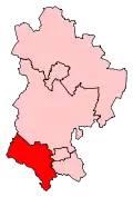 A medium constituency in the southwest of the county.