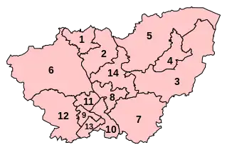 Proposed revised constituencies in South Yorkshire