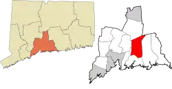 North Branford's location within the South Central Connecticut Planning Region and the state of Connecticut