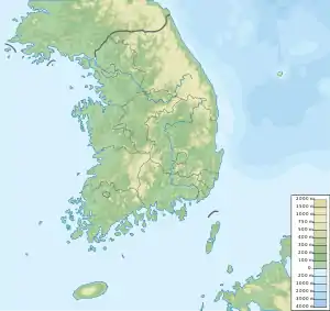 Daecheong Dam is located in South Korea