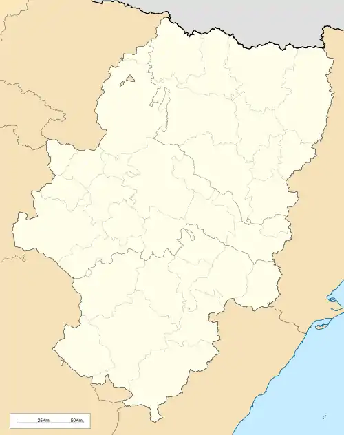 Ariza is located in Aragon