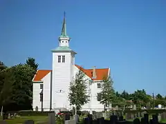 Front view of the church