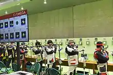 Electronic scoring system used at the 2016 Summer Olympics in  Rio de Janeiro, Brazil