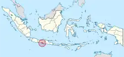 Location of the Special Region of Yogyakarta in Indonesia