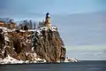 Lighthouse in winter