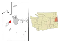 Location of Airway Heights, Washington