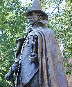 Part of The Puritan by Augustus Saint-Gaudens