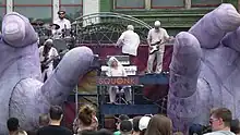 Squonk performing Hand to Hand in 2023 at the Three Rivers Arts Festival, Pittsburgh