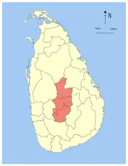 Location within Sri Lanka