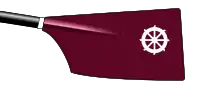 Image showing the rowing club's blade colours