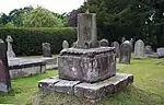 Churchyard Cross about 10m south of the Tower of the Church of St Cuthbert