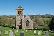 St Michael and All Angels seen from the north east with the tower